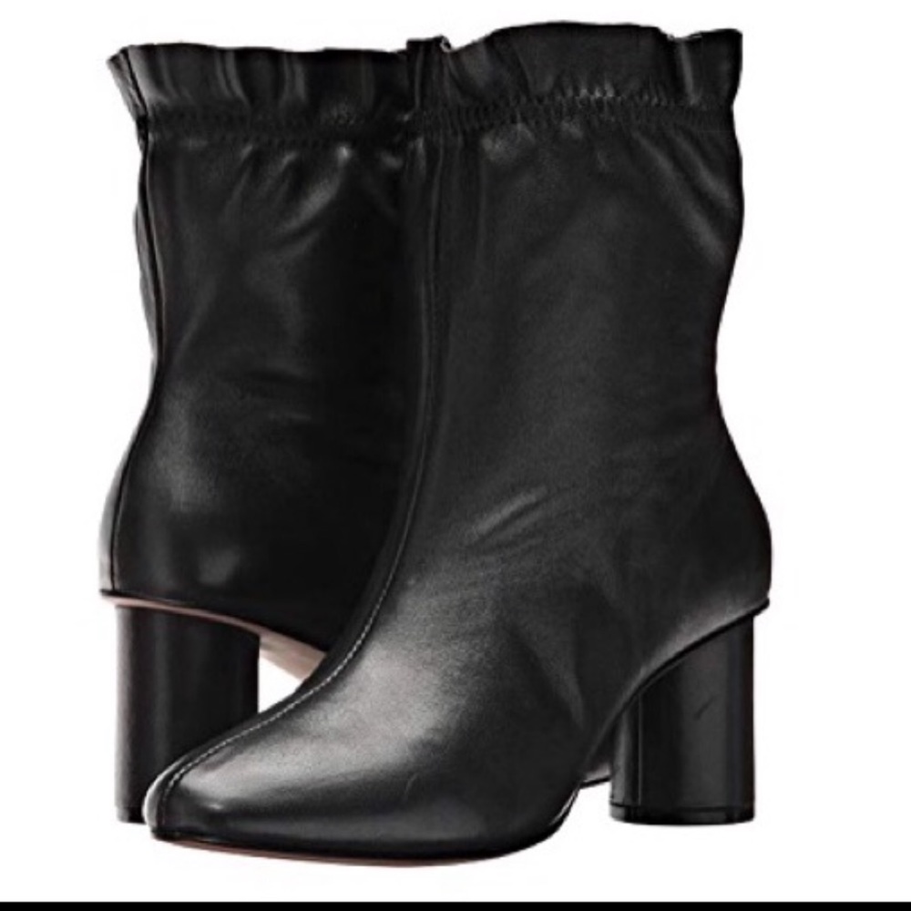 Nanette Lepore Black Leather Glory Booties